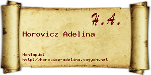 Horovicz Adelina névjegykártya
